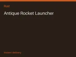 Antique Rocket Launcher #570164219 — Rust, лот №267193