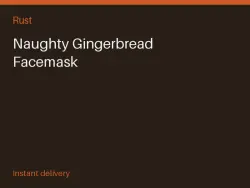 Naughty Gingerbread Facemask #575993644 — Rust, лот №276910