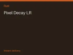 Pixel Decay LR #575730616 — Rust, лот №267262