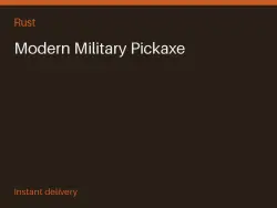Modern Military Pickaxe #575731990 — Rust, лот №276911