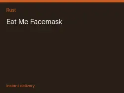 Eat Me Facemask #575993292 — Rust, лот №274100