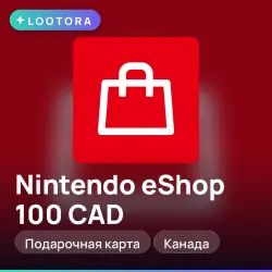 Nintendo eShop 100 CAD, gift card, CA