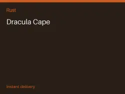 Dracula Cape #581130307 — Rust, лот №280548
