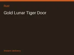 Gold Lunar Tiger Door #577100832 — Rust, лот №278692
