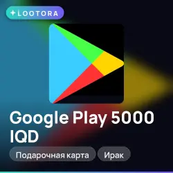 Google Play 5000 IQD, gift card, IQ