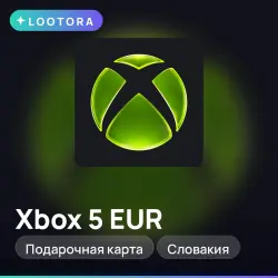 Xbox 5 EUR, подарочная карта, Словакия