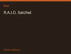 R.A.I.D. Satchel #574649714 — Rust, лот №267575