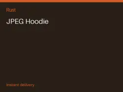 JPEG Hoodie #574650005 — Rust, лот №267699