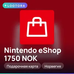 Nintendo eShop 1750 NOK, gift card, NO