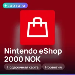 Nintendo eShop 2000 NOK, gift card, NO