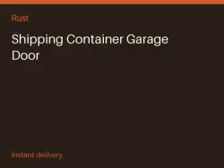 Shipping Container Garage Door #574140134 — Rust, лот №267886