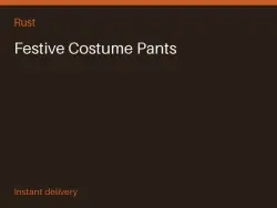 Festive Costume Pants #575993394 — Rust, лот №267900
