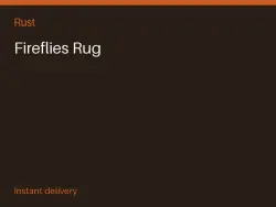Fireflies Rug #574255362 — Rust, лот №268328