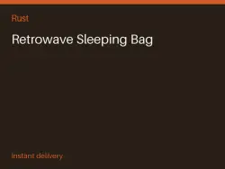 Retrowave Sleeping Bag #571813154 — Rust, лот №267981