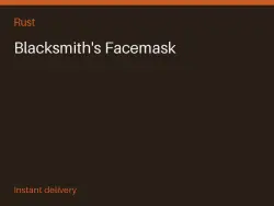 Blacksmith's Facemask #574790091 — Rust, лот №277924