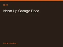 Neon Up Garage Door #575218842 — Rust, лот №268064