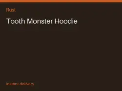 Tooth Monster Hoodie #575287425 — Rust, лот №268157