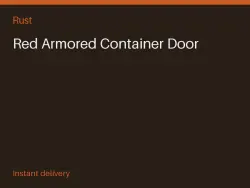 Red Armored Container Door #566682208 — Rust, лот №268205