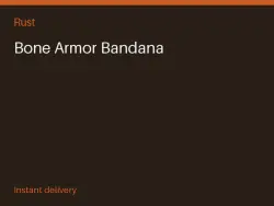 Bone Armor Bandana #566682087 — Rust, лот №268207