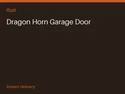 Dragon Horn Garage Door #574752635 — Rust, лот №268219