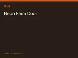 Neon Farm Door #577410762 — Rust, лот №277945