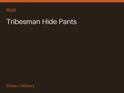 Tribesman Hide Pants #571426982 — Rust, лот №268243
