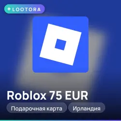 Roblox 75 EUR, подарочная карта, Ирландия, лот №250885