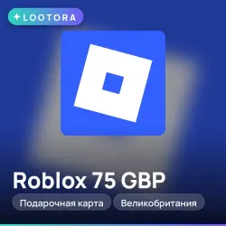 Roblox 75 GBP, подарочная карта, Великобритания, лот №250904