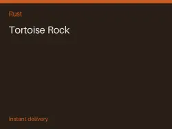 Tortoise Rock #575856717 — Rust, лот №274195