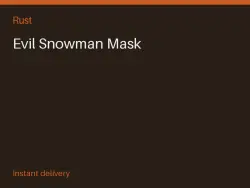 Evil Snowman Mask #567533945 — Rust, лот №268312