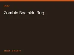 Zombie Bearskin Rug #573837995 — Rust, лот №268314