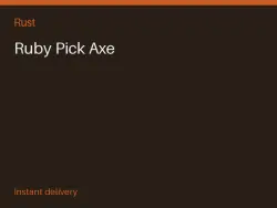 Ruby Pick Axe #579618860 — Rust, лот №278749