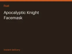 Apocalyptic Knight Facemask #571774752 — Rust, лот №268366