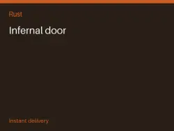 Infernal door #577023666 — Rust, лот №278753