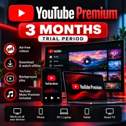YouTube Premium 3 Months | Trial Offer | Redeem Code