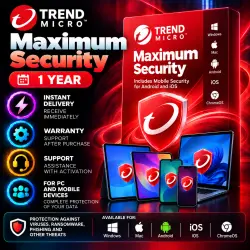 Trend Micro Maximum Security 1 year 1/3/5 devices