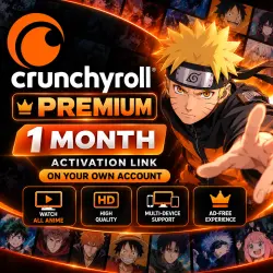 Crunchyroll Premium на 1 месяц — Ссылка для активации на личном аккаунте