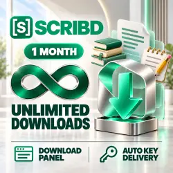 Scribd - 1 Month - Unlimited Downloads - Download Panel - Auto Key Delivery
