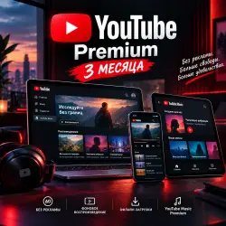 YouTube Premium — Активация на 3 месяца (Мгновенная доставка)