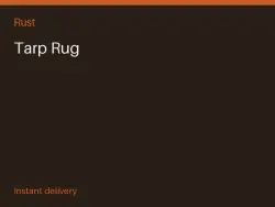 Tarp Rug #577902880 — Rust, лот №277109
