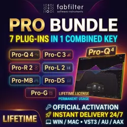 FabFilter Pro Bundle (7-in-1 Complete) | Pro-Q 4, Pro-C 3, Pro-R 2, Pro-L 2 | Instant Delivery