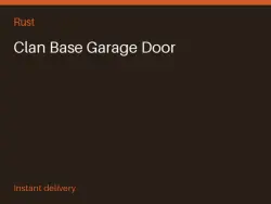 Clan Base Garage Door #576101620 — Rust, лот №268462