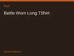 Battle Worn Long TShirt #576082187 — Rust, лот №268456