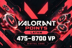 VALORANT POINTS LATAM 475–8700 VP | КОД | АВТО, лот №255498