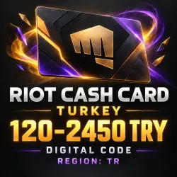RIOT CASH CARD TURKEY 120–2450 TRY | DIGITAL CODE