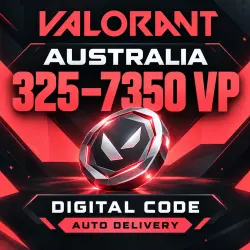 VALORANT POINTS AUSTRALIA 325–7350 VP | КОД | АВТО, лот №255499