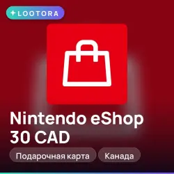 Nintendo eShop 30 CAD, gift card, CA