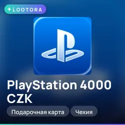 PlayStation Store 4000 CZK, gift card, CZ