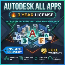 Autodesk All Apps (3 Years) | 34+ Apps (AutoCAD, 3ds Max, Revit)