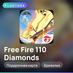 Free Fire 110 Diamonds, подарочная карта, Бразилия, лот №274249